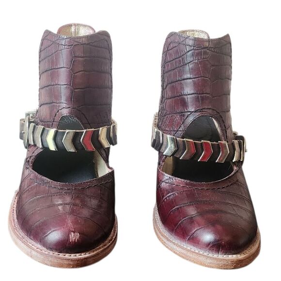 Freebird By Steven Blade Wine Croco - Size 7 - Picture 6 of 11
